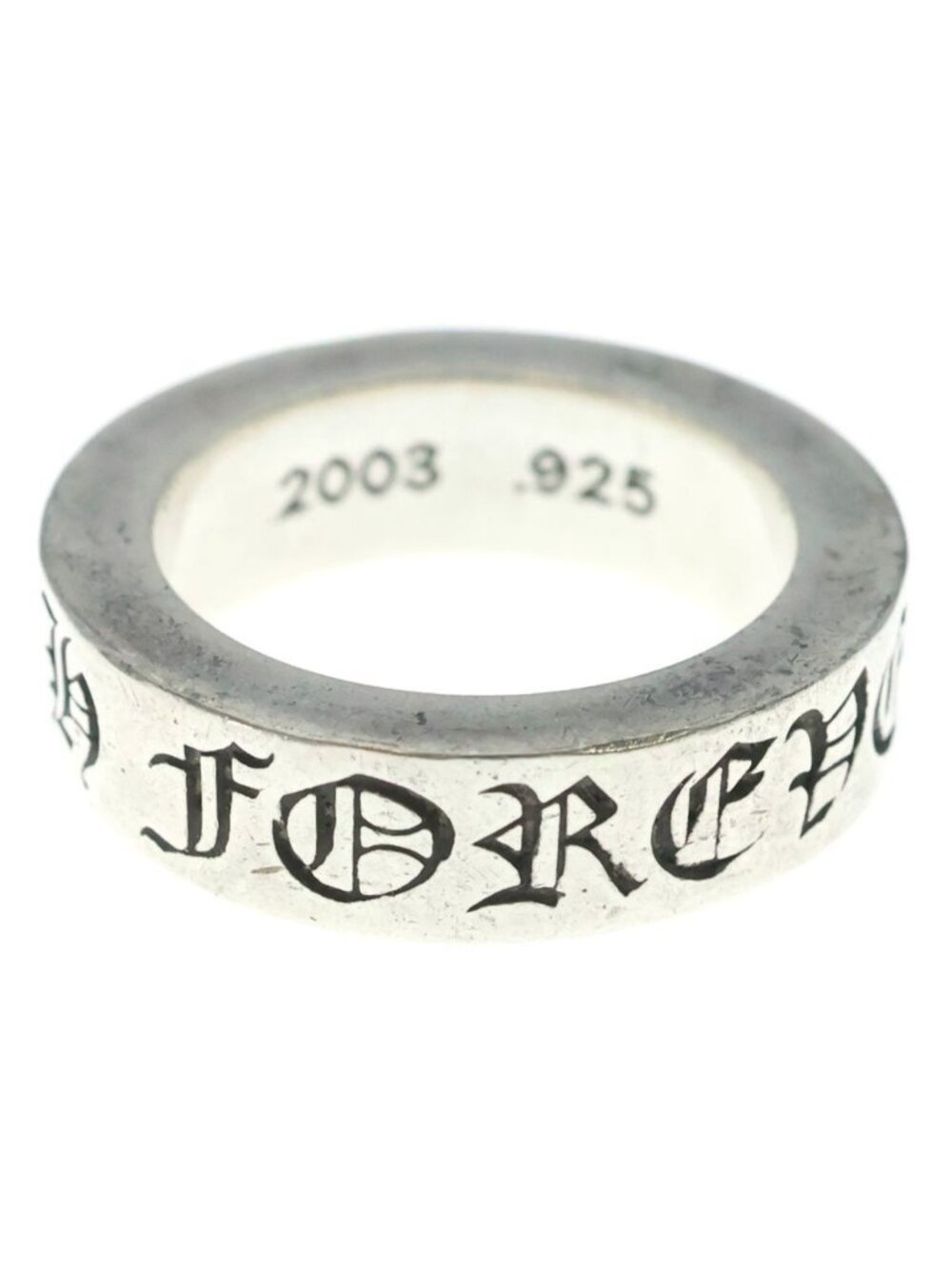 Chrome Hearts Spacer Forever Ring Silver